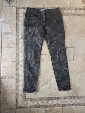 LOFT Olive Green Camo Pants